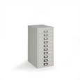 Bisley multi drawers with 10 drawers - grey