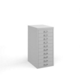 Bisley multi drawers with 10 drawers - white