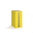 Bisley multi drawers with 10 drawers - yellow