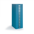 Bisley multi drawers with 15 drawers - blue