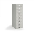 Bisley multi drawers with 15 drawers - grey