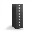 Bisley multi drawers with 15 drawers - black