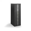 Bisley multi drawers with 15 drawers - black