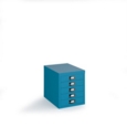 Bisley multi drawers with 5 drawers - blue