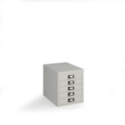 Bisley multi drawers with 5 drawers - grey