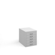 Bisley multi drawers with 5 drawers - white