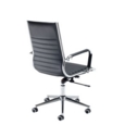 Bari medium back executive chair - black faux leather