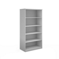 Deluxe bookcase 2000mm high with 4 shelves - white