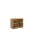 Deluxe bookcase 800mm high with 1 shelf - oak