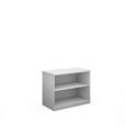 Deluxe bookcase 800mm high with 1 shelf - white