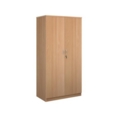 Deluxe double door cupboard 2000mm high with 4 shelves - beech