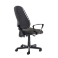 Bilbao fabric operators chair with fixed arms - charcoal