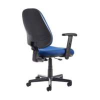 Bilbao fabric operators chair with adjustable arms - blue