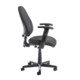 Bilbao fabric operators chair with adjustable arms - charcoal