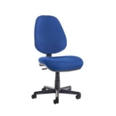 Bilbao fabric operators chair with no arms - blue