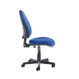 Bilbao fabric operators chair with no arms - blue
