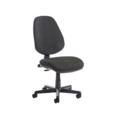 Bilbao fabric operators chair with no arms - charcoal
