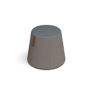 Groove modular breakout seating shade with leather strap handle - forecast grey body with late grey top