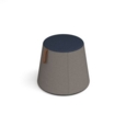 Groove modular breakout seating shade with leather strap handle - forecast grey body with range blue top