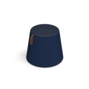 Groove modular breakout seating shade with leather strap handle - maturity blue body with range blue top