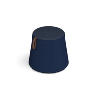 Groove modular breakout seating shade with leather strap handle - maturity blue body with range blue top