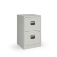 Bisley A4 home filer with 2 drawers - grey