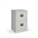 Bisley A4 home filer with 2 drawers - grey