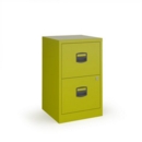 Bisley A4 home filer with 2 drawers - green
