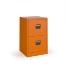 Bisley A4 home filer with 2 drawers - orange