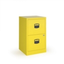 Bisley A4 home filer with 2 drawers - yellow