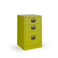 Bisley A4 home filer with 3 drawers - green