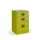 Bisley A4 home filer with 3 drawers - green