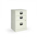 Bisley A4 home filer with 3 drawers - white