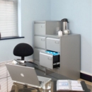 Bisley steel 2 drawer public sector contract filing cabinet 711mm high - coffee/cream