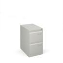 Bisley steel 2 drawer public sector contract filing cabinet 711mm high - goose grey