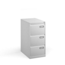 Bisley steel 3 drawer public sector contract filing cabinet 1016mm high - white