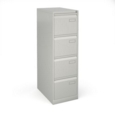 Bisley steel 4 drawer public sector contract filing cabinet 1321mm high - goose grey