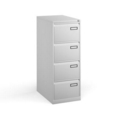 Bisley steel 4 drawer public sector contract filing cabinet 1321mm high - white
