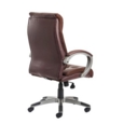 Catania high back managers chair - brown leather faced