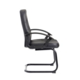 Cavalier executive visitors chair - black leather faced