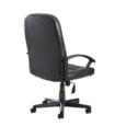 Cavalier high back managers chair - black leather faced