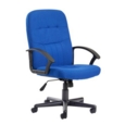 Cavalier fabric managers chair - blue