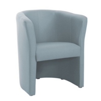 Celestra single seat tub chair 700mm wide - late grey