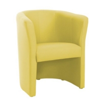 Celestra single seat tub chair 700mm wide - lifetime yellow