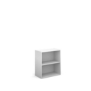 Contract bookcase 830mm high with 1 shelf - white