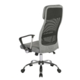 Chord high back operators chair with mesh back and headrest - grey
