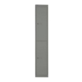 Bisley lockers with 2 doors 305mm deep - grey