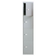 Bisley lockers with 4 doors 305mm deep - grey