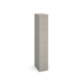 Bisley lockers with 4 doors 457mm deep - grey