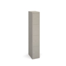 Bisley lockers with 4 doors 457mm deep - grey